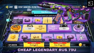 New Draw Board Game in COD MOBILE  Cheap Legendary RUS 79U  Custom Job CODM [upl. by Lydell836]