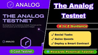 Analog Incentivized Testnet  Full Tutorial [upl. by Grey]