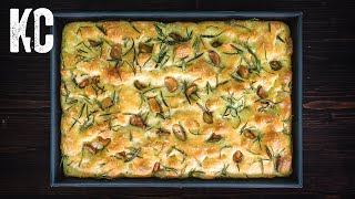 AMAZING FOCACCIA BREAD  How to Make it in 6 Easy Steps [upl. by Anoyek]