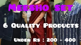 Best products under Rs  200  400  Meesho Haul  Nice vlog with greeshma  Malayalam [upl. by Anyg]