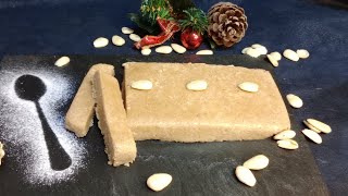 turrón Blando de almendras casero  turrón de jijona recetas de navidad 🎄 [upl. by Enttirb]