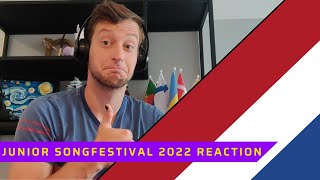 NETHERLANDS Junior Songfestival 2022 songs REACTION [upl. by Gathers]