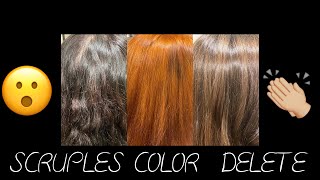 USING A HAIR COLOR REMOVER SCRUPLES COLOR DELETE SYSTEM REVIEW [upl. by Eilrahc]