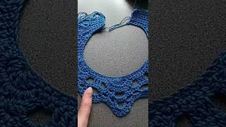 pentru decolteuri 🤗💐 pas cu pas crochet dentelle handmade tutorial [upl. by Aniger]