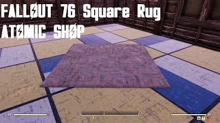 Fallout 76 Square Rug Atomic Shop [upl. by Patience816]