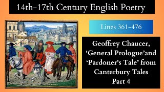 Geoffrey Chaucer ‘General Prologue’and ‘Pardoners Tale’ from Canterbury Tales Part 4 [upl. by Nosliw]