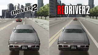 Driver 2 PSX vs REDRIVER 2 PC  Comparison [upl. by Cleasta]