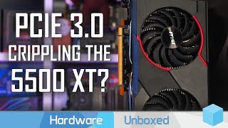 5500 XT PCIe 30 vs PCIe 40 Hamstrung by PCIe Bandwidth [upl. by Nosilla]