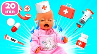 Baby Born Annabelle  Puppen Videos für Kinder auf dem Kanal Baby Puppen 5 Folgen am Stück [upl. by Noraha]