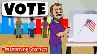 Vote ♫ Presidential Election Song ♫ Voting Family ♫ Kids Songs by The Learning Station [upl. by Ijar187]