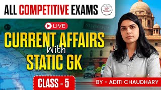 Most Important Current Affairs amp Static GK Part5  For Upcoming Exams SSC Bank Railway [upl. by Nina544]