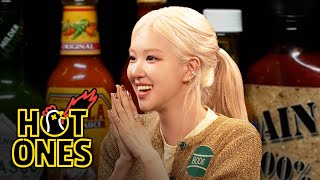 ROSÉ Needs a Stress Ball While Eating Spicy Wings  Hot Ones [upl. by Miche]