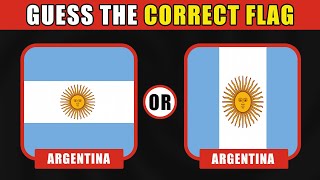 🚩 Can You Guess The Correct Flag 🌍 FLAG QUIZ [upl. by Lesslie]