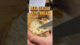 REAL AUTHENTIC ITALIAN 🍞 CIABATTA  GREEN OLIVES 🫒 only 5 ingredients [upl. by Napra]