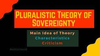 Pluralistic Theory of Sovereignty Characteristics amp Criticism [upl. by Preiser]