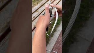 Incredible Tip and Trick How to quickly make a reliable loop on a steel cable yourself [upl. by Anne799]