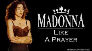 Madonna  Like A Prayer Lyrics On Screen [upl. by Nelson]