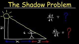 Related Rates  The Shadow Problem [upl. by Wandis]