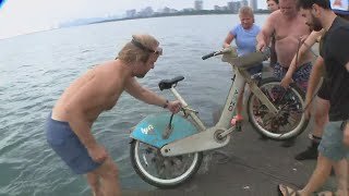 The effort to recover Divvy bikes from Lake Michigan [upl. by Mcquoid]