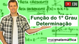 Função do Primeiro Grau Função Afim Determinando a Função Aula 2 de 9 [upl. by Melena]