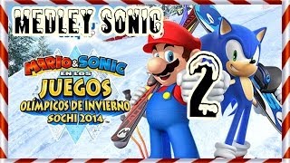 Mario amp Sonic Juegos Olimpicos Invierno Sochi 2014  » Parte 2 MEDLEY SONIC «  Español HD [upl. by Greenberg924]