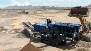 Kleemann Tracked Jaw Crusher MC 120 Z Crushing River Gravel [upl. by Tennes]