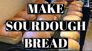 How to Make Sourdough Bread  Loaves Bread Sticks and Basil Bread [upl. by Piane]