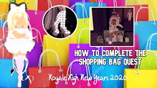 How To Get all 35 Shopping Bags Vioncii Quest Royale High New Years 2020 [upl. by Ecneret675]