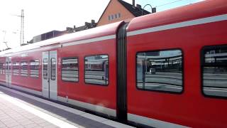 S Bahn Triebwagen ET 424 mit Diesellok Sound Abfahrt der S3 nach Hannover Hbf [upl. by Wallache878]