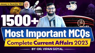 January to December Current Affairs 2023  Complete Current Affairs 2023 By Dr Vipan Goyal  StudyIQ [upl. by Nerej440]