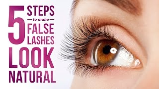 5 Steps To Make False Eyelashes Look Natural  Pretty Smart [upl. by Jennilee]