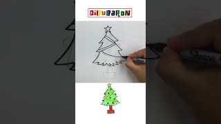 Dibujando y coloreando un arbol de navidad para niños [upl. by Odarnoc93]