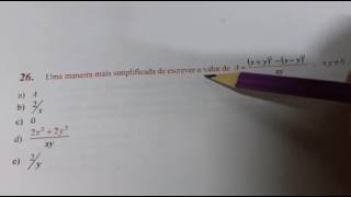 Questão 26 de Matemática  Processo Seletivo Ocorrido em 2014  IFES  PS 012015 [upl. by Golub]