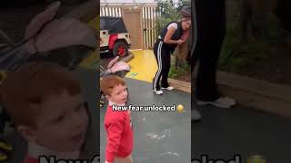 Probably scarred that kid a bit 😆 funny fear stuck viral fyp blowthisup genz memes [upl. by Tadd]