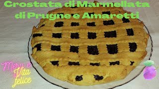 Crostata di Marmellata di Prugne e Amaretti Buonissima [upl. by Etz212]