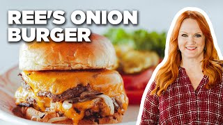 Ree Drummonds OklahomaStyle Onion Burger  The Pioneer Woman  Food Network [upl. by Caton]