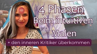 🎨 Die 4 Phasen beim intuitiven Malen amp den inneren Kritiker überwinden [upl. by Steven274]