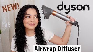 NEW DYSON AIRWRAP DIFFUSER FOR CURLY HAIR 😱 [upl. by Erastatus]