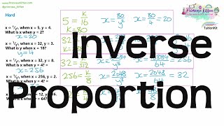 Inverse Proportion  Revision for Maths GCSE and IGCSE [upl. by Judon597]