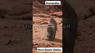 Ozymandias by Percy Bysshe Shelley visualliterature poetrylovers classicpoems viralshorts [upl. by Bozuwa373]