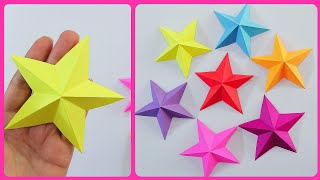 Easy Paper Star in 1 minute  Eid decoration ideas at home [upl. by Trainor]