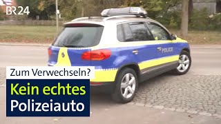 AutoTuner gestaltet sich ein quotPolizeiautoquot und fährt damit auch auf der Straße  Abendschau  BR24 [upl. by Tnomyar]