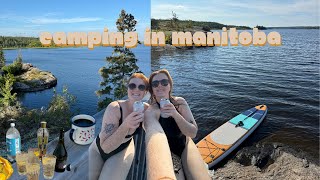 CAMPING IN MANITOBA swimming good food sunshine amp nature [upl. by Nnailuj]