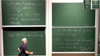 Werner Ballmann  On the stability of spectra under coverings [upl. by Damha]