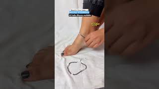 New Designer  Beautiful Silver Anklet 💥 with 55 discount on instant first order 💥 anklets yt [upl. by Esilegna56]