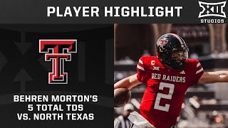 Behren Morton Collects 5 Total TDs vs North Texas [upl. by Ahsiek185]