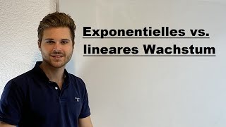 Lineares und exponentielles Wachstum Unterschied  Verständlich erklärt [upl. by Anawaj]