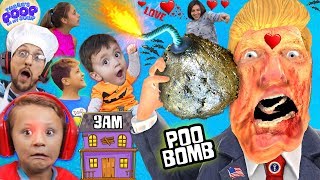 OUR HAUNTED HOUSE w ZOMBIE DONALD TRUMP  3am My Soup is BOMB FGTEEV Halloween Gameplay Skit [upl. by Rehpotsirh]