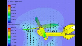 CFD simulation of a drone propeller in SimScale platform English 5 minutes [upl. by Aratahs]