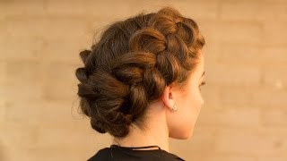 Double Dutch Braid Upstyle in Minutes [upl. by Edgell]